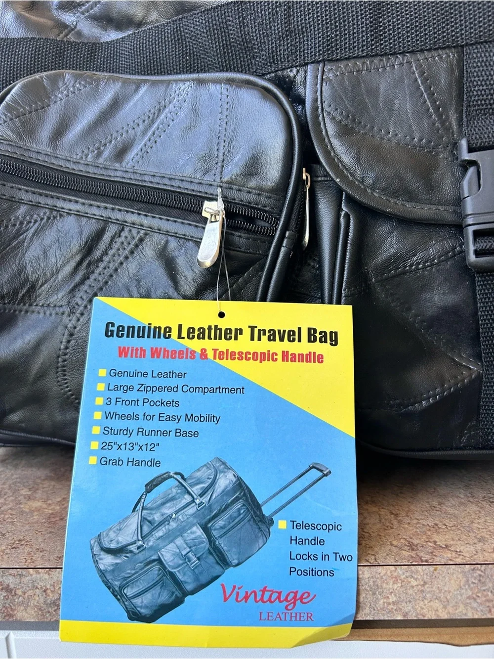 NWT Victory Sportswear Inc. Travel Bag with Telescopic Handle and Wheels